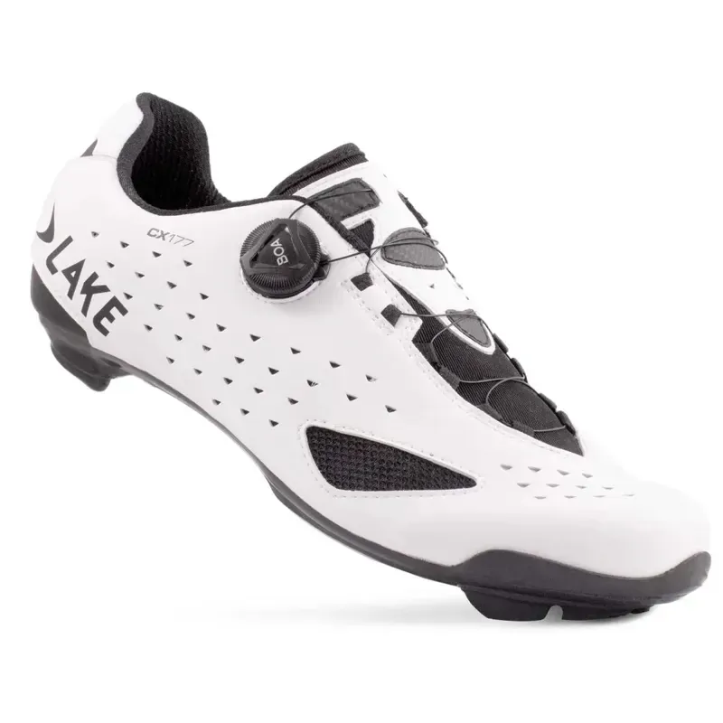Lake CX177 BOA Road Shoes in White