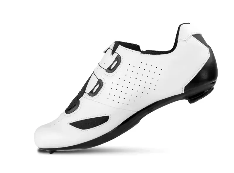 Lake CX190 Cycling Shoes in White/Black-2