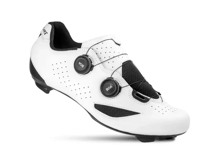 Lake CX190 Cycling Shoes in White/Black-1