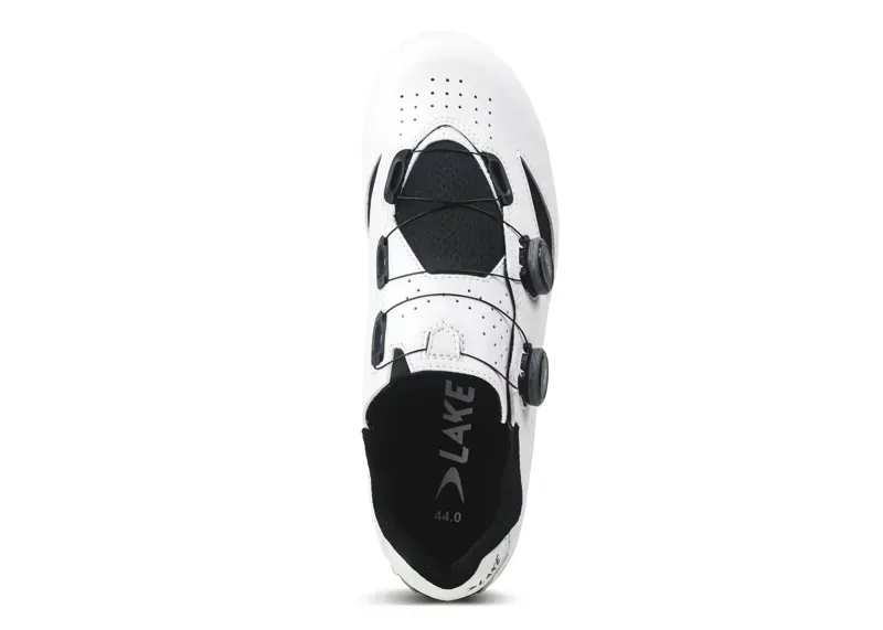 Lake CX190 Cycling Shoes in White/Black-3