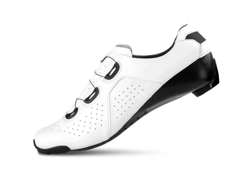 Lake CX400-X Wide Cycling Shoes in White/Black-2