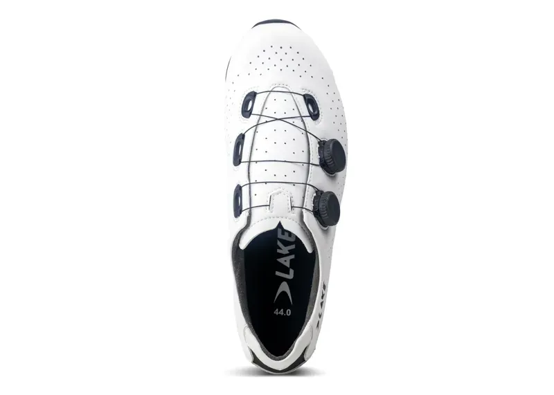 Lake CX400 Cycling Shoes in White/Black-3