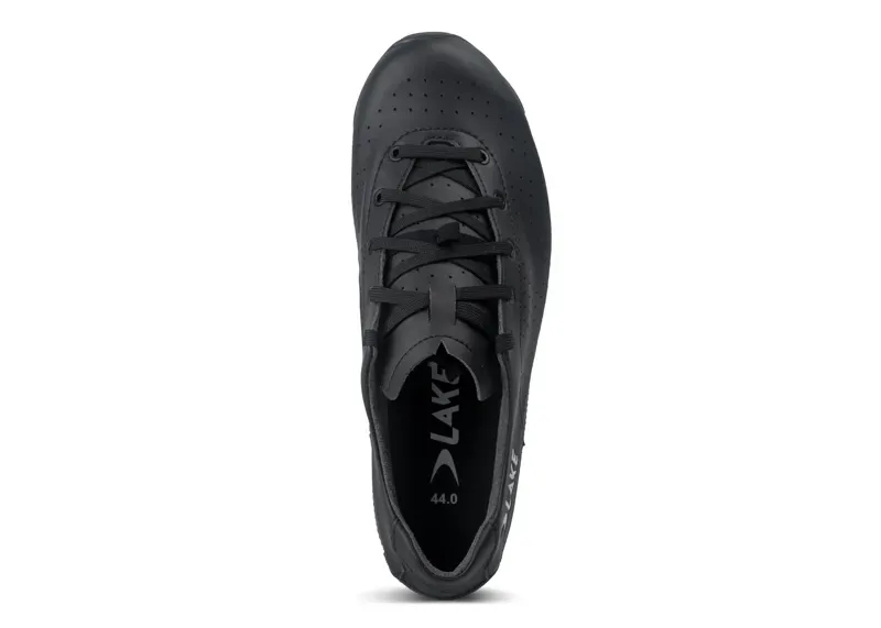 Lake CX400L-X Wide Cycling Shoes in Black/White-3
