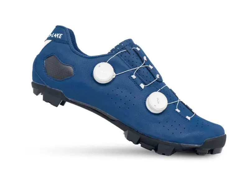 Lake MX333 Mountain Bike Shoes in Blue/White Microfiber
