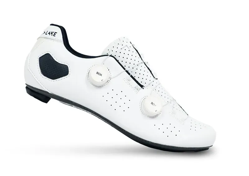 Lake CX333-W Women's Road Cycling Shoes in White/White Microfiber