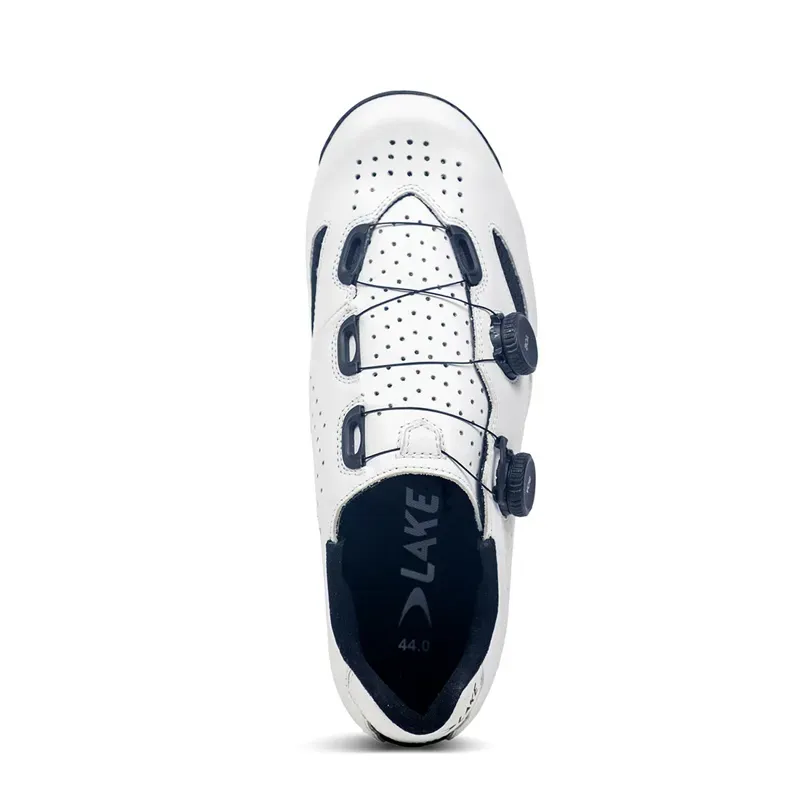 Lake CX239-X Road Cycling Shoe in White/White Microfiber-3
