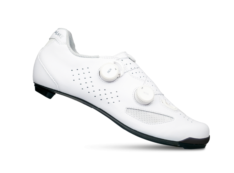 Lake CX239-X Road Cycling Shoe in White/Black-4