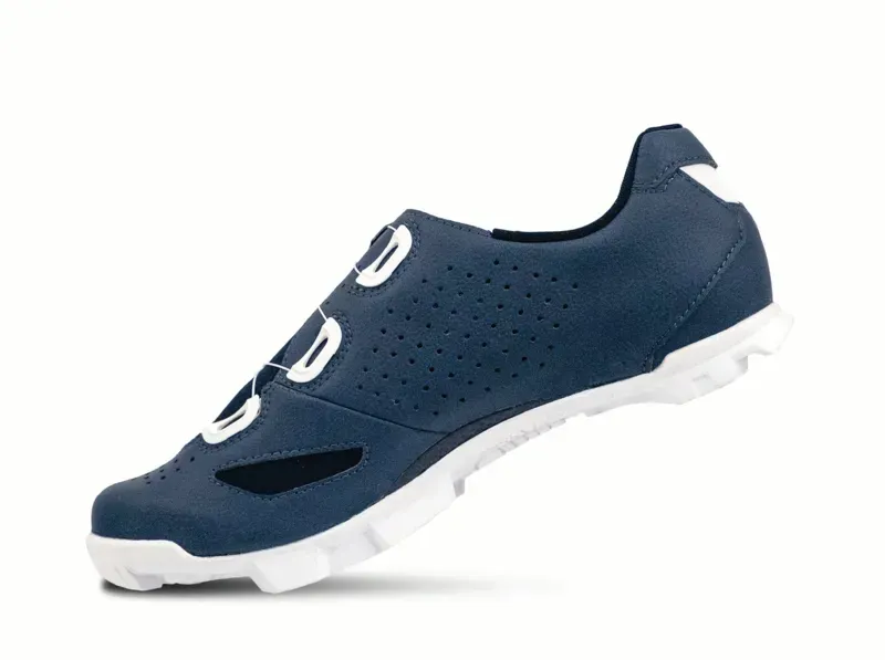 Lake MX239 Road Cycling Shoes in Navy/White Microfiber-2