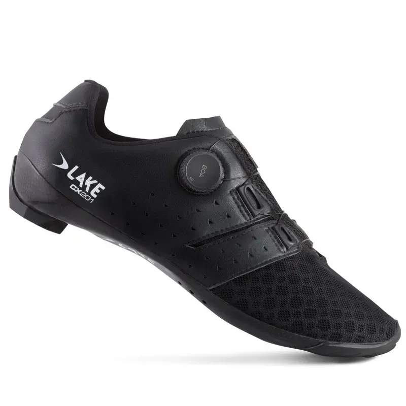 Lake CX201 Lightweight Road Shoes in Black