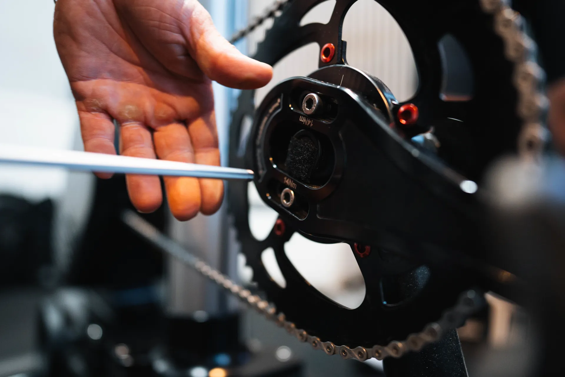 Bike fitting equipment in use at Edinburgh Bike Fitting